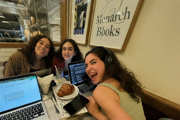 Grace, Ella & Sophie reading ATOMIC DISCIPLINE